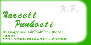 marcell punkosti business card